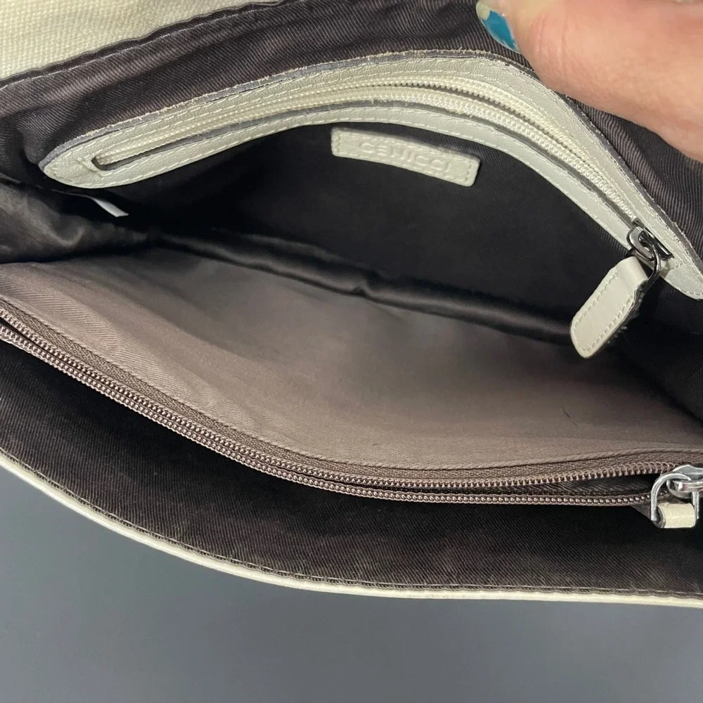 Gennicci GENUINE LEATHER CROSSBODY BAG MADE IN INDIA CREAM‎ CLASSIC SHOULDER BAG - Picture 7 of 10